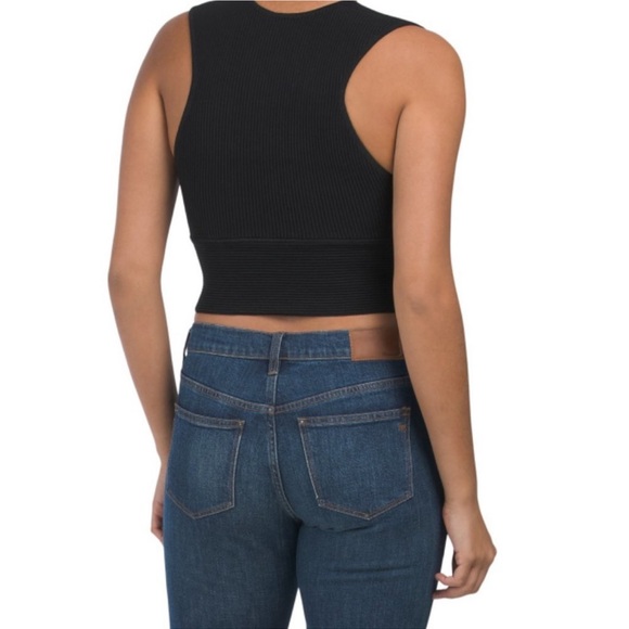 NWT House of Harlow 1960 Ribbed Knit Cropped Top - Picture 3 of 6